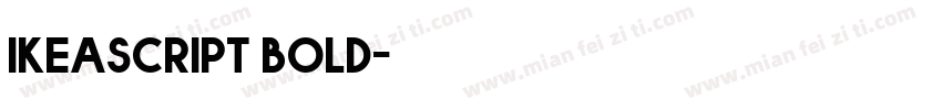 ikeascript bold字体转换